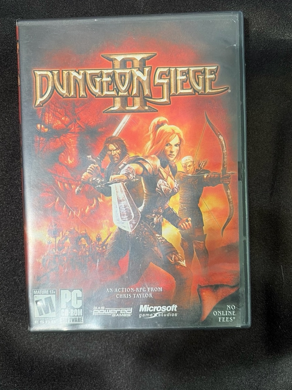 Microsoft Dungeon Siege II PC Game - Red and Black Cover Art